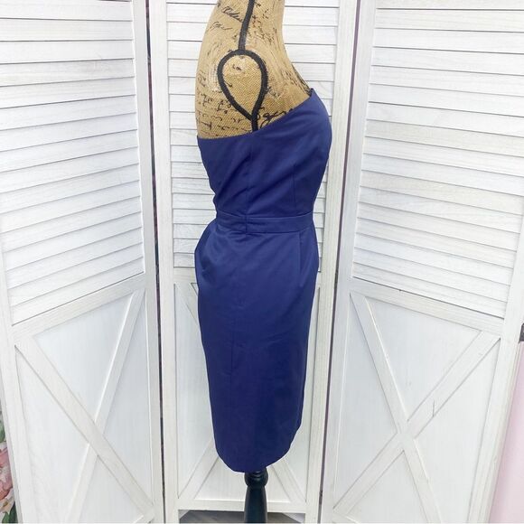 Limited Edition Strapless Sheath Pencil Dress Blue 10 - Picture 3 of 12